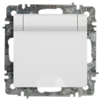 Розетка Intro Accent 6-203-01 2P+E Schuko с крышкой 16А-250В IP20 СУ AL/CU бел. Intro Б0063709