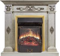 Royal Flame Каминокомплект Derby - Old silver с очагом Majestic FX M Brass