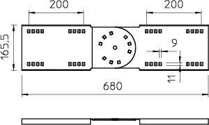 Комплект для лотка соединительный шарнирный H=160мм WRGV 160 FS OBO 6227953