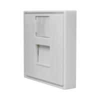 Панель лицевая 1 порт 45х45 Keystone шторка (DIY) SUPRLAN 10-0304-1