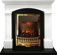 Dimplex Каминокомплект Langford - Белый с черным с очагом Atherton