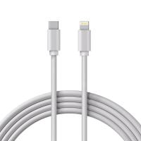 Кабель Lightning – Type-C 3A, 1м, ПВХ, белый REXANT