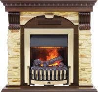 Dimplex Каминокомплект Dublin угловой - Темный дуб / Сланец с очагом Danville Brass FB2