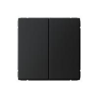 Выключатель кнопочный 2-кл. ArtGallery 10AX быстрозажим. клем. механизм карбон SE GAL001017S