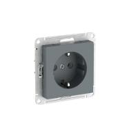 Розетка AtlasDesign 16А с заземл. быстрозажим. клем. механизм грифель SE ATN000743S