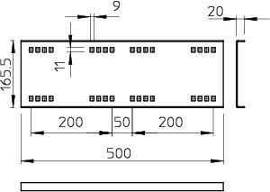 Комплект соединительный для лотка H160 гор. цинк WRVL 160 FT OBO 6227716