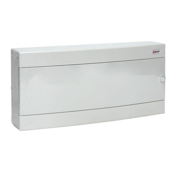 Щит распределительный навесной Unix 1х24мод. IP41 бел. дверь PROxima EKF ux-1x24-nw