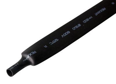 Трубка термоусаживаемая ТУТ нг 12,0/6,0мм, черная, упаковка 50 шт. по 1м REXANT