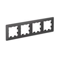 Рамка 4-м AtlasDesign Air базальт/дым. черн. SE ATN221404