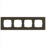 Рамка 4-м G-Glass стекло каперсовый Jasmart G1004GT