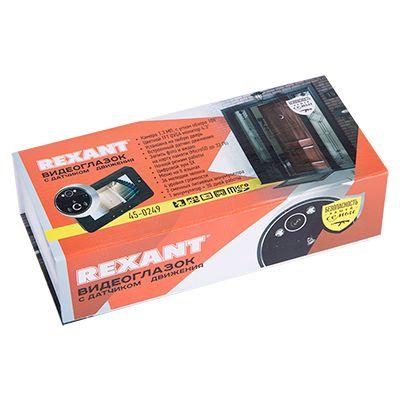 Видеоглазок дверной REXANT, с функцией записи видео/фото по движению, ночной режим работы