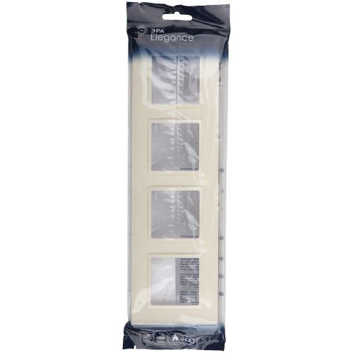 Рамка 4-м Elegance 14-5014-02 Classic слон. кость Эра Б0060587