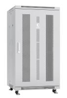 Шкаф монтажный телекоммуникационный напольн. ND-05C-22U60/100 19дюйм 22U 600х1000х1166мм для распределит. и серверн. оборудования; передн. и задн. перфорир. двери ручка с замком RAL 7035 сер. Cabeus 7200c