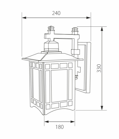 Светильник настенный Elektrostandard Vela D кофейное золото (GL 1019D)