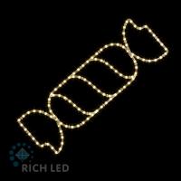 2Д Елочная игрушка Конфета №2 , 850х280 мм, 220В Теплый белый