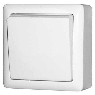 Выключатель 1-кл. ОП Хит 6А IP20 250В с изолир. пластиной бел. SE VA16-131I-B