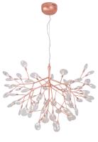 Подвесная люстра Crystal Lux EVITA SP63 COPPER/TRANSPARENT