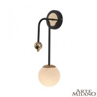 Бра Arte Milano 274307/1B BK/GD