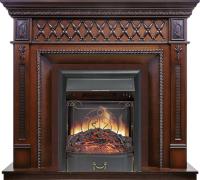 Royal Flame Каминокомплект Alexandria - махагон коричневый антик с очагом Majestic FX Black