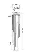 Каскадная люстра Maytoni MOD236PL-L54BS3K