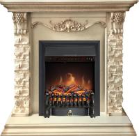 Royal Flame Каминокомплект Adriana - Cлоновая кость с очагом Fobos FX Black