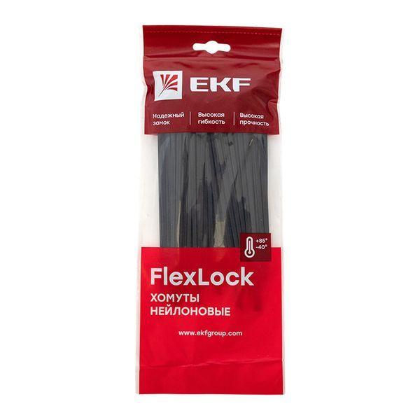 Хомут P6.6 3.6х150 FlexLock стандартный черн. (уп.100шт) PROxima EKF plc-fl-ctsb-3.6x150