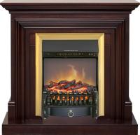 Royal Flame Каминокомплект Bradford - Темный дуб с очагом Fobos FX M Brass