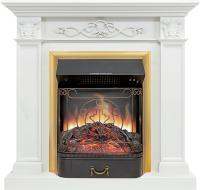 Royal Flame Каминокомплект Verona - Белый дуб с очагом Majestic FX Brass