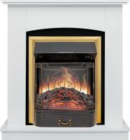 Royal Flame Каминокомплект Barcelona SFT (Разборный) - Белый с очагом Majestic FX Brass