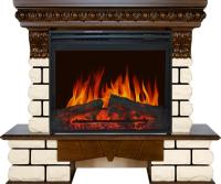 Royal Flame Каминокомплект Pierre Luxe LORD - Темный дуб / Белый с очагом Jupiter FX New