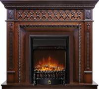 Royal Flame Каминокомплект Alexandria - махагон коричневый антик с очагом Fobos FX M Black RC
