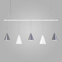 Подвесная люстра Eurosvet 50088/5 белый/серебро