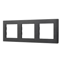 Рамка алюминиевая FRM-PRESTO-ALS-3-BK Arlight 043857