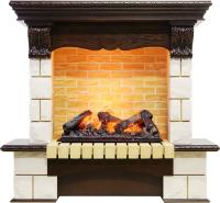 Dimplex Каминокомплект Pierre Luxe угловой - Темный дуб / Шампань (Высота 1035мм) с очагом Cassette 600 NH