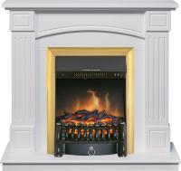 Royal Flame Каминокомплект Boston - Белый (Высота 925см) с очагом Fobos FX Brass