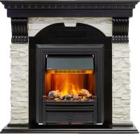 Dimplex Каминокомплект Dublin - Венге / Сланец белый с очагом Brookline Black