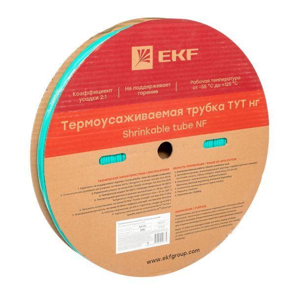 Трубка термоусадочная ТУТ нг 4/2 зел. (уп.200м) EKF tut-4-j