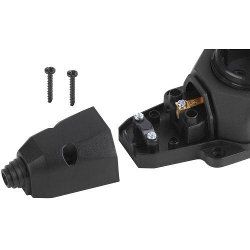 Колодка удлинителя 2-м с заземл. 16А IP44 K-2e-B-IP44 каучук черн. Эра Б0044544