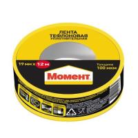 Лента тефлоновая уплотнительная (ФУМ) "Момент" 12м в шоу-боксе Момент Б0025184