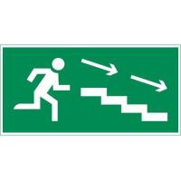 Знак "ПО ЛЕСТНИЦЕ ВНИЗ ВПРАВО" 180х90мм для аварийно-эвакуационного светильника Compact VARTON V5-EM04-60.004.037