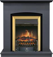 Royal Flame Каминокомплект Barcelona (Разборный) - Серый графит с черным с очагом Fobos FX Brass