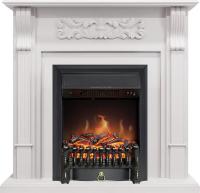 Royal Flame Каминокомплект Venice - Фактурный белый с очагом Fobos FX Black