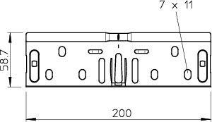 Соединитель продольный 100х60 RV 610 FS OBO 6068154