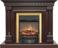 Royal Flame Каминокомплект Dallas - Темный дуб с очагом Fobos FX M Brass