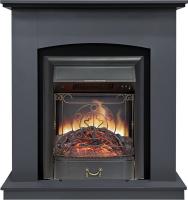 Royal Flame Каминокомплект Barcelona (Разборный) - Серый графит с черным с очагом Majestic FX Black
