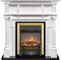 Royal Flame Каминокомплект Oxford - Белый с очагом Fobos FX M Brass
