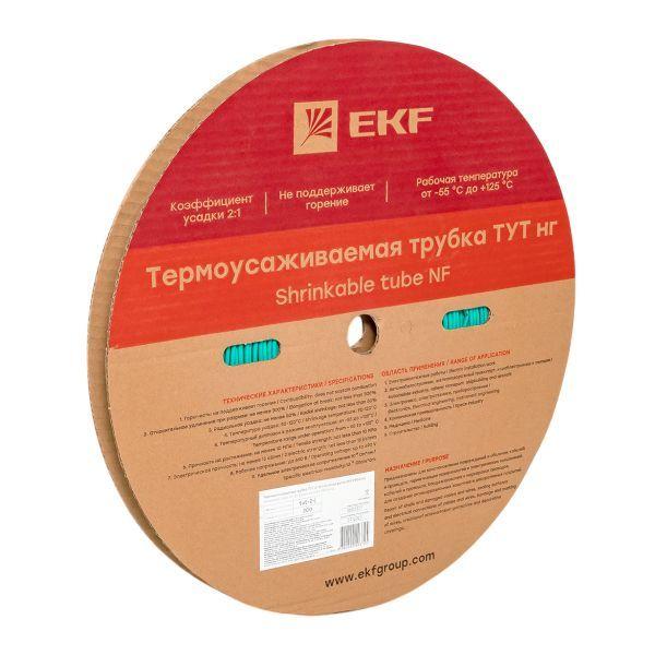 Трубка термоусадочная ТУТ нг 2/1 зел. (уп.200м) EKF tut-2-j