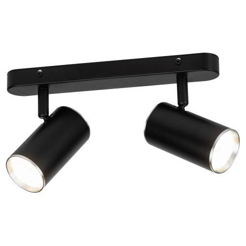 Светильник OL35-2 BK MR16 GU10 IP20 настенно-потолочный спот черн. хром ЭРА Б0056364