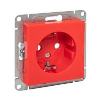 Розетка СП Эпика 16А с заземл. защ. шторки механизм красн. EKF UP1-SOR-111