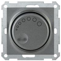 Механизм светорегулятора поворотного СП Bolero СС10-1-1-Б 600Вт с индикацией антрацит IEK EDB11-0600-K95